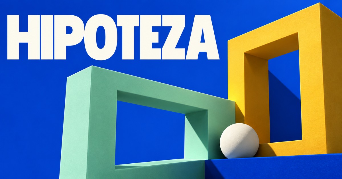 Dwie matowe ramy o różnych dolnych granicach otaczają tę samą małą bryłę.